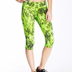 Z By Zella Neon Athletic Capri Leggings